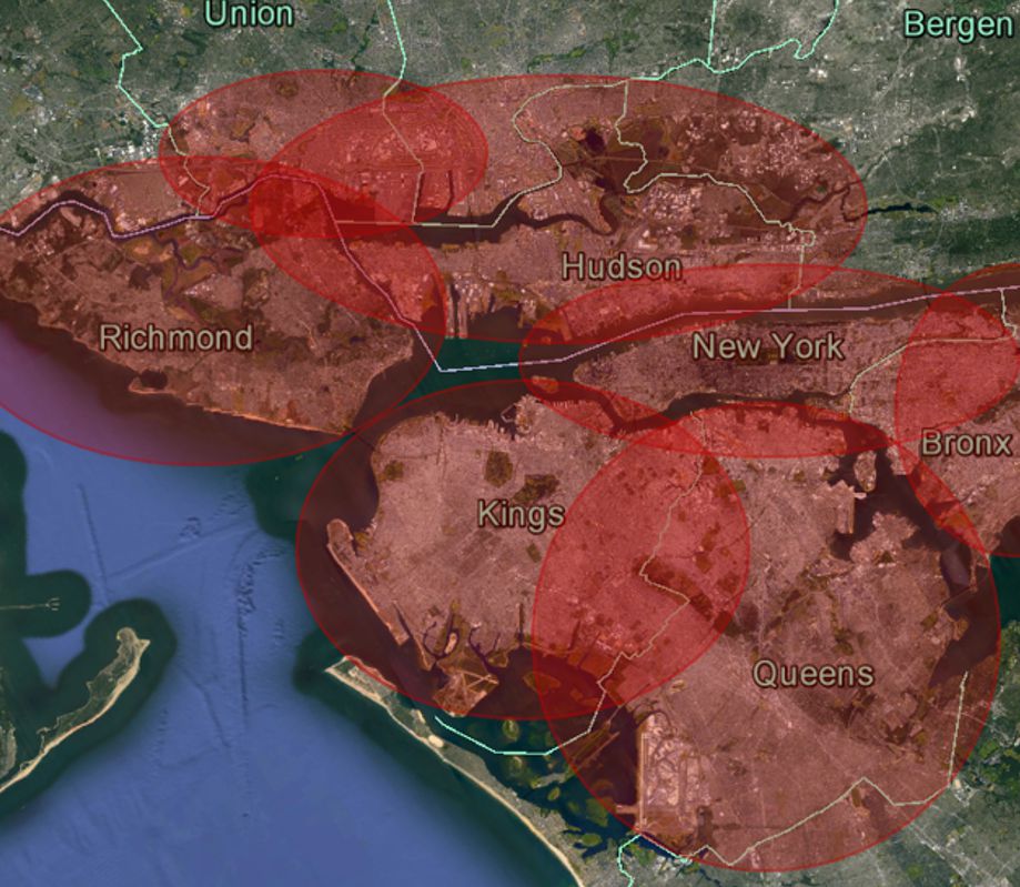 New York Wireless Internet Service coverage map